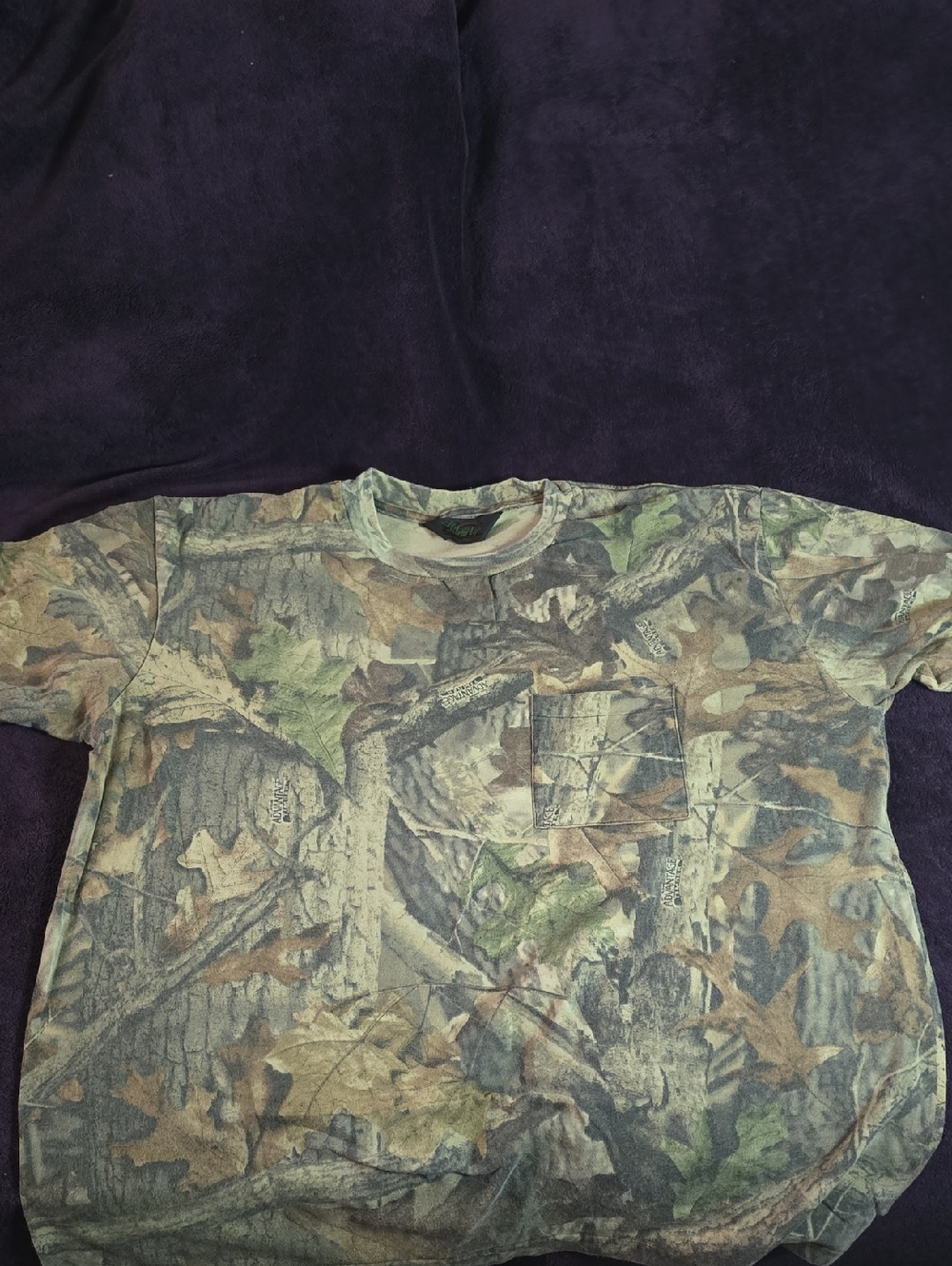 Liberty Camouflage Logo Tee in Green and Brown